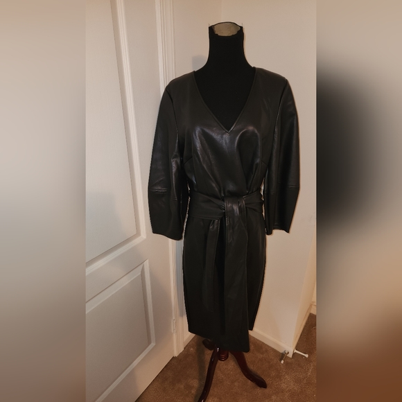 Eloquii Dresses & Skirts - NWT !! FAUX LEATHER DRESS !!